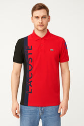 Men’s Red and black pannel Polo Tee